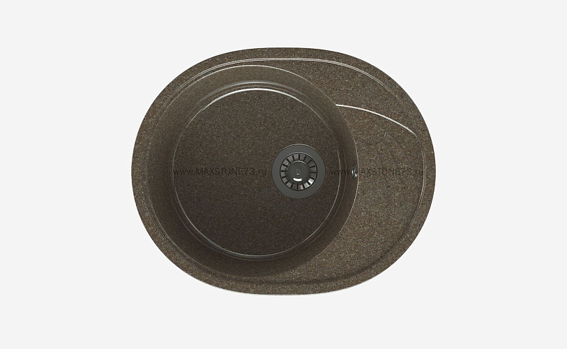 MAXSTONE Мойка глянцевая MS-8 (терракот металлик) 570*460*200